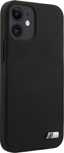 BMW Etui BMW BMHCP12SMSILBK iPhone 12 mini 5,4" czarny/black hardcase Silicone M Collection 4