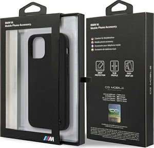 BMW Etui BMW BMHCP12SMSILBK iPhone 12 mini 5,4" czarny/black hardcase Silicone M Collection 8