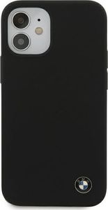 BMW Etui BMW BMHCP12SSILBK iPhone 12 mini 5,4" czarny/black hardcase Silicone Signature 3