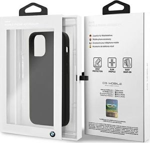 BMW Etui BMW BMHCP12SSILBK iPhone 12 mini 5,4" czarny/black hardcase Silicone Signature 9