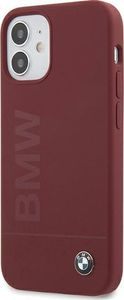 BMW Etui BMW BMHCP12SSLBLRE iPhone 12 mini 5,4" czerwony/red hardcase Silicone Signature Logo 2