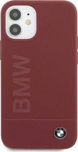 BMW Etui BMW BMHCP12SSLBLRE iPhone 12 mini 5,4" czerwony/red hardcase Silicone Signature Logo 3