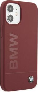 BMW Etui BMW BMHCP12SSLBLRE iPhone 12 mini 5,4" czerwony/red hardcase Silicone Signature Logo 4