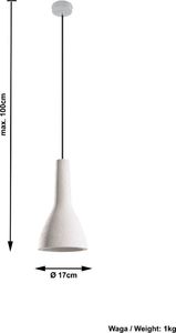 Lampa wisząca Lumes Loftowa lampa wisząca z betonu E831-Empols 4
