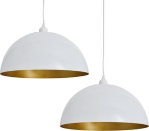Lampa wisząca Lumes Białe regulowane lampy wiszące 2 sztuki - E985-Noris 1