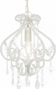 Lampa wisząca Lumes Biała lampa sufitowa z koralikami - EX168-Belisa 1
