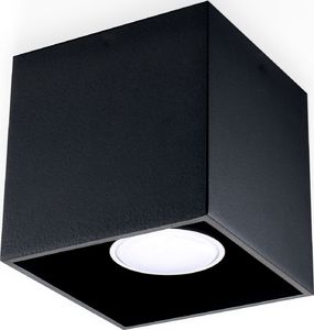 Lampa sufitowa Lumes Kwadratowy plafon E766-Quas - czarny 1