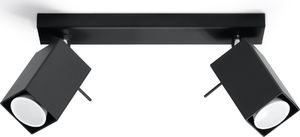 Lampa sufitowa Lumes Minimalistyczny plafon LED E787-Merids - czarny 1