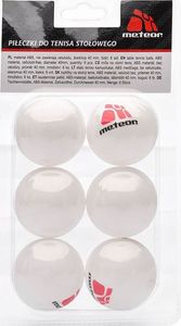 Meteor Piłeczki Rainbow 6szt. białe 2