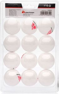Meteor Piłeczki 12szt. białe 2