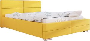 Elior Tapicerowane łóżko małżeńskie 200x200 - Oliban 3X + materac piankowy Contrix Visco Premium 1