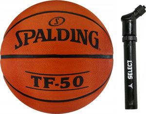 Spalding Brązowa piłka do koszykówki Spalding TF-50 - rozmiar 5 + pompka uniwersalny 1