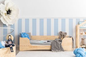 Elior Drewniane łóżko młodzieżowe Abbie 6X- 21 rozmiarów 80x150cm 1