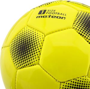 Meteor Piłka nożna FBX 1 neonowy żółty uniwersalny 2