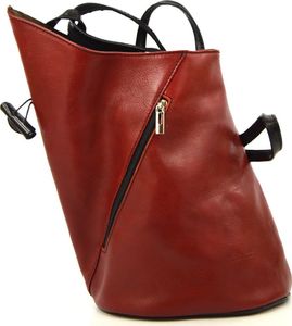 Vera Pelle Efektowny, skórzany plecak damski knebel 8