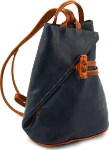 Vera Pelle Efektowny, skórzany plecak damski knebel 3