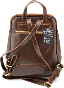 Vera Pelle Włoski, damski plecak tmc_838l skórzany modny 2