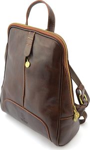Vera Pelle Włoski, damski plecak tmc_838l skórzany modny 3