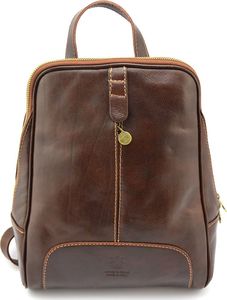Vera Pelle Włoski, damski plecak tmc_838l skórzany modny 4