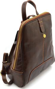 Vera Pelle Włoski, damski plecak tmc_838l skórzany modny 6