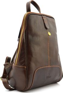 Vera Pelle Włoski, damski plecak tmc_838l skórzany modny 7