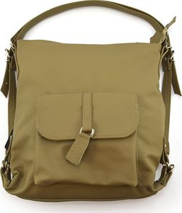 Vera Pelle Torebka skórzana-plecak vp521c Beżowy 3