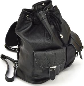 Vera Pelle Plecak skórzany vp986 czarny 2