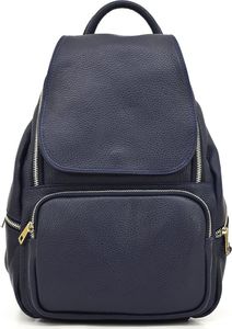Vera Pelle Plecak skórzany vp937dollaro granatowy 2