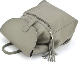 Vera Pelle Plecak skórzany vp957 szary 2