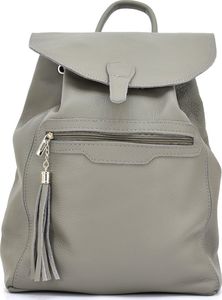 Vera Pelle Plecak skórzany vp957 szary 3