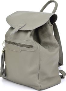 Vera Pelle Plecak skórzany vp957 szary 4
