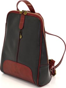 Vera Pelle Włoski, damski plecak tmc_838l skórzany modny 3