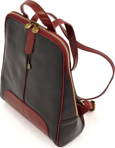 Vera Pelle Włoski, damski plecak tmc_838l skórzany modny 4