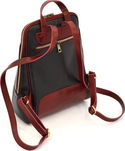 Vera Pelle Włoski, damski plecak tmc_838l skórzany modny 5