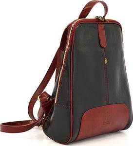 Vera Pelle Włoski, damski plecak tmc_838l skórzany modny 6