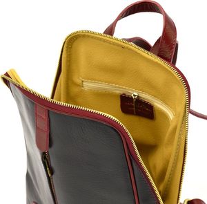 Vera Pelle Włoski, damski plecak tmc_838l skórzany modny 10