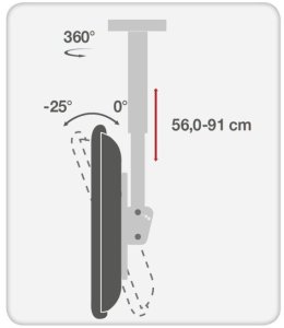 Techly Uchwyt sufitowy ICA-CPLB 944S 32'' - 55'' 4