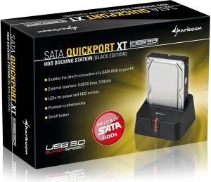 Stacja dokująca Sharkoon 2.5"/3.5" SATA - USB 3.2 Gen 1 QuickPort XT 5