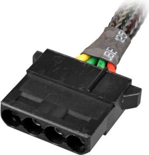 Sharkoon Molex x2 - 3-pin, 0.3m, Czarny (4044951016761) 3