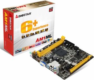 Płyta główna Biostar AM1ML, AM1, DDR3-800-1600, USB 3.0, SATA3, mATX (GYII02) 3
