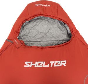 Spokey Śpiwór Shelter Light 922253 mumia czerwono-szary 7