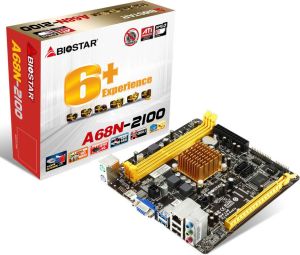 Płyta główna Biostar A68N-2100, APU E-2100, DDR3-800-1600, HDMI., SATA3, MINI ITX (GLAI04) 2