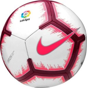 Nike Piłka nożna Nike Pitch-FA18 LaLiga SC3318-100 biało-różowo-czerwona 3 1