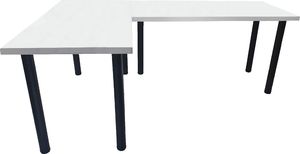 Biurko Daming Model 0 Białe 202 cmx136 cm x 3,6 cm 2