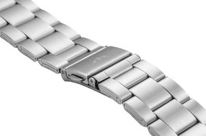 Bisset Bransoleta stalowa do zegarka 20 mm BR-119/20 Silver uniwersalny 2