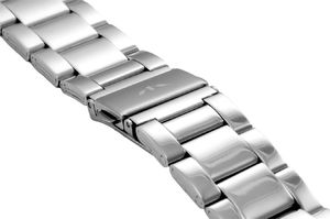 Bisset Bransoleta stalowa do zegarka 22 mm BR-120/22 Silver uniwersalny 2