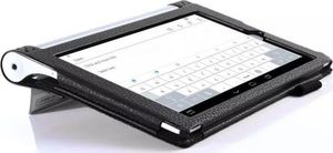 Etui na tablet 4kom.pl Etui skórzane Lenovo Yoga Tab 3 Pro 10 X90 Czarne + Szkło uniwersalny 5