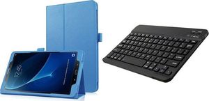4kom.pl Etui stojak do Samsunga Galaxy Tab A 10.1'' niebieskie +klawiatura uniwersalny 2