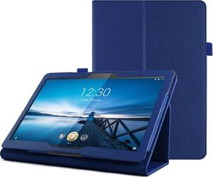 Etui na tablet 4kom.pl Etui stojak do Lenovo Tab M10 10.1 TB-X605 Granatowe + Szkło uniwersalny 1
