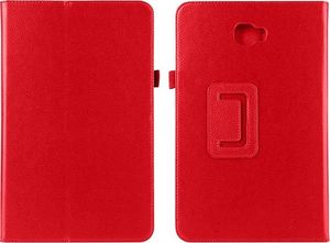 Etui na tablet 4kom.pl Etui stojak do Samsung Galaxy Tab A 10.1'' Czerwone + Szkło uniwersalny 3